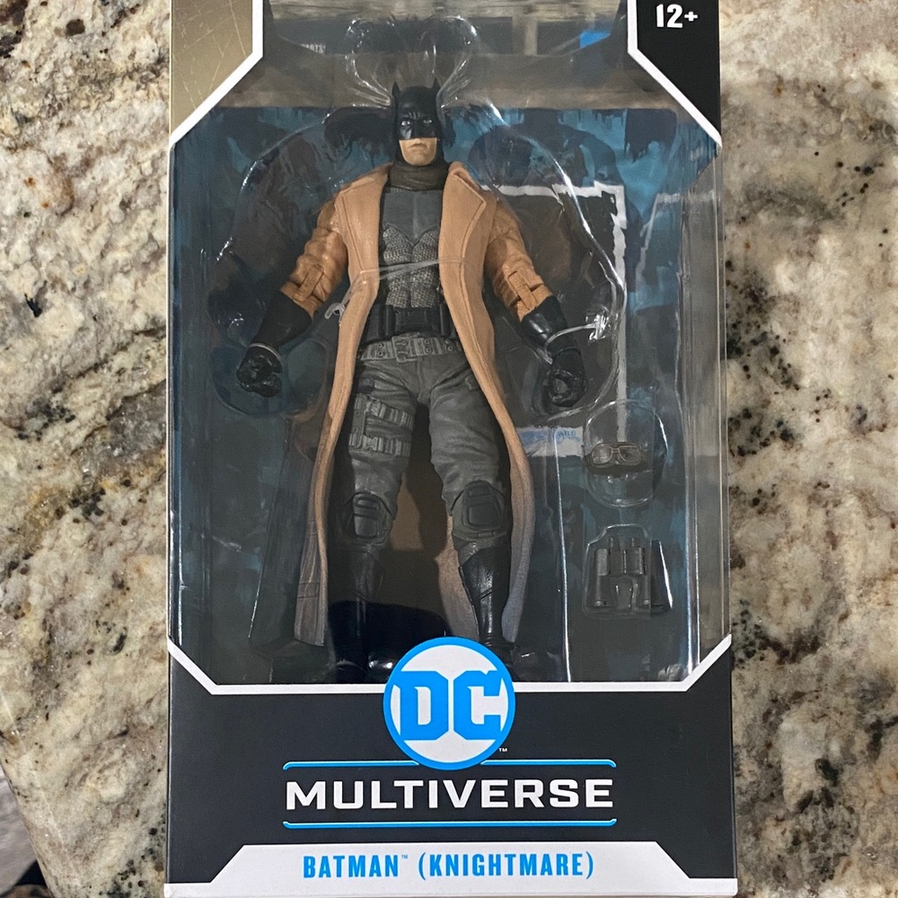 DC Multiverse Batman Knightmare Figure - Black, Gray, Brown